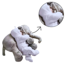 Almofada Elefante de Pelúcia 60 cm Antialérgica para Bebê
