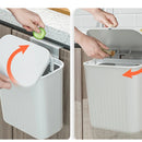 Cesto de Lixo Suspenso para Cozinha com Tampa Inteligente