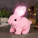 Coelho de Pelúcia Eletrônico Interativo com Música, Saltos e Orelhas que se Mexem