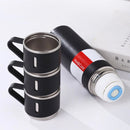 Conjunto Garrafa Térmica Inox com 3 Canecas