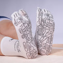 Conjunto de Meias de Reflexologia com Massageadores Acupressão