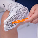 Conjunto de Meias de Reflexologia com Massageadores Acupressão