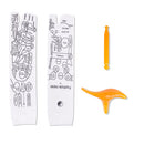 Conjunto de Meias de Reflexologia com Massageadores Acupressão