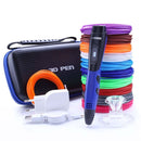 Kit Caneta de Impressão 3D com Filamentos