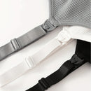 Kit com 3 Sutiãs de Amamentação sem Bojo Canelados com Nervuras Macias