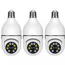 Kit de Câmeras Wi-Fi IP Sem Fio 360° com Encaixe de Lâmpada com Visão Noturna