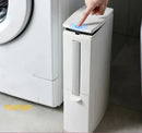 Lixeira Slim Click para Banheiro com Escova para Vaso Sanitário Integrada