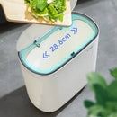 Lixeira com Tampa de Pressão Antiodor Multiuso