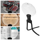 Lupa de Pescoço com Suporte de Mesa para Leitura e Artesanato - Aumento 3x/10x