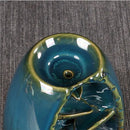 Suporte de Incenso Cascata de Cerâmica + Brinde