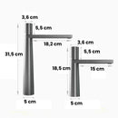 Torneira Monocomando para Banheiro em Metal