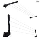 Varal Dobrável Retrátil de Alumínio + 21m de Cabo Aço Encapado